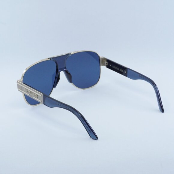 Dior DIORSIGNATURE A3U B0B0 Sunglasses Gold Aviator Frame, Blue Lenses main image 9